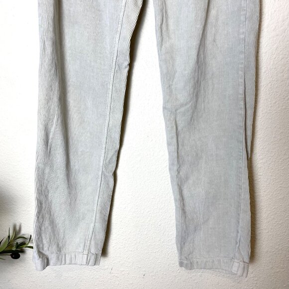 Outerknown Verano Hemp Beach Corduroy Drawstring Utility Pants Grey Beige - Picture 3 of 7